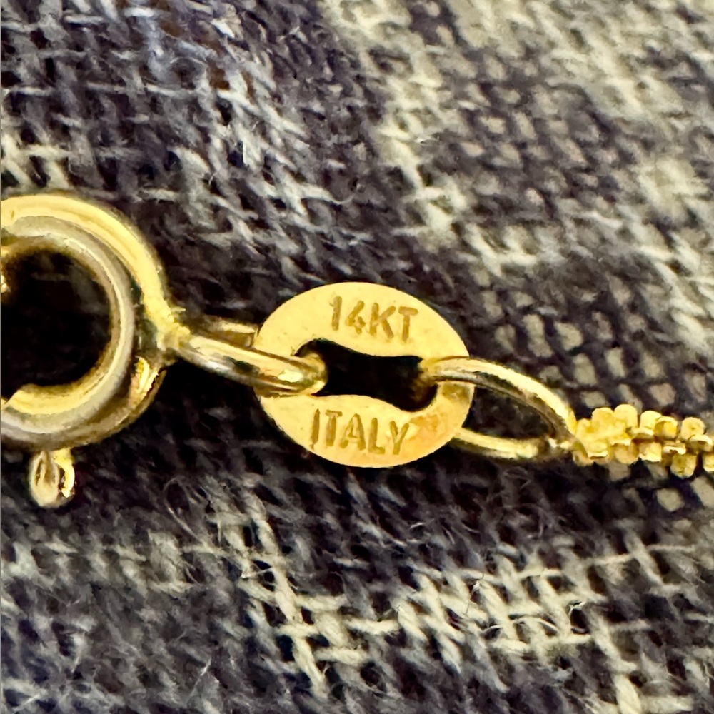 Italian pure 14k gold 18” chain - Picture 4 of 7